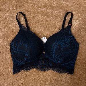 NWT La SENZA Hello Sugar Lace Longline Bra 34D